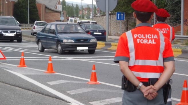 Imagen de archivo de efectivos de la Policía Foral de Navarra.