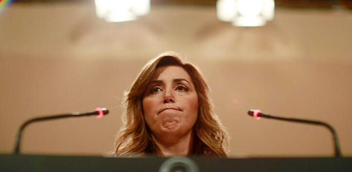 La aún presidenta en funciones de la Junta de Andalucía, Susana Díaz.