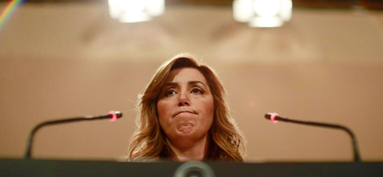 Susana Díaz: "Que nos quieran meter a Pedro y a mí en los ERE es irracional"
