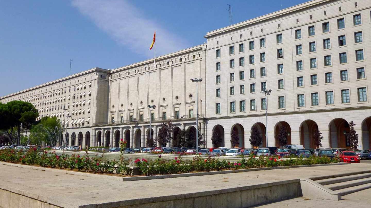 Edificios oficiales en la sede de Nuevos Ministerios, en Madrid.