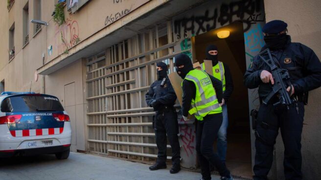 Operación de los Mossos contra el yihadismo en Barcelona.