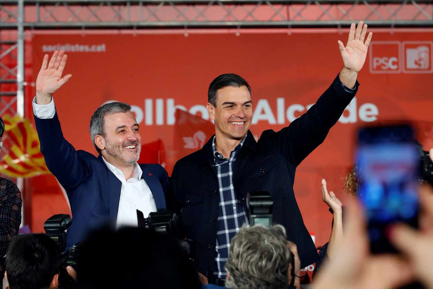 Collboni intenta reforzar su candidatura en Barcelona pendiente de las encuestas