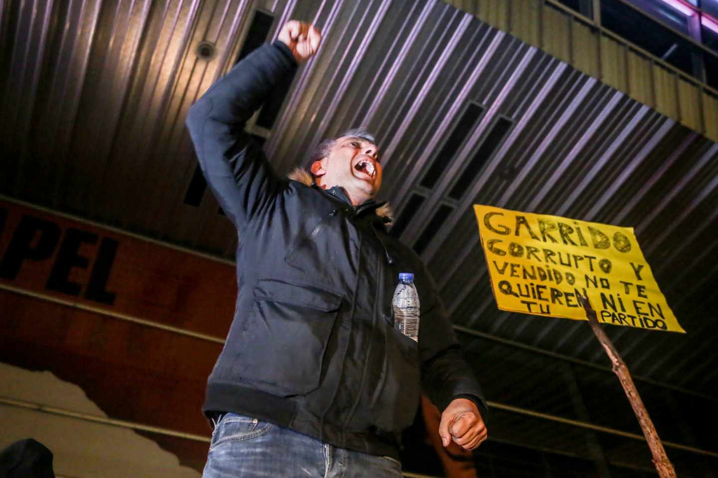 Manifestación de taxistas en Madrid.