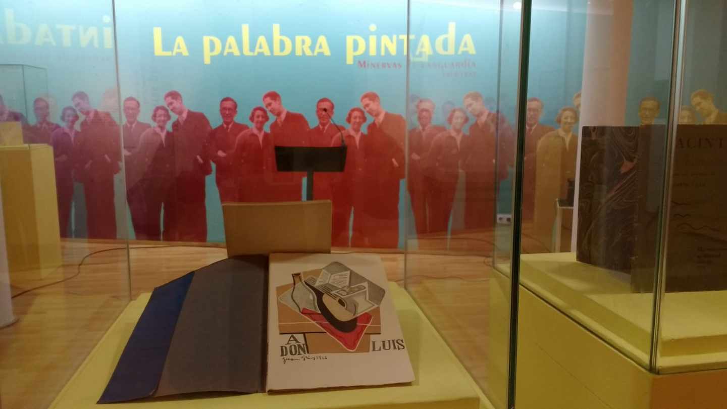 Una parte de la exposición 'La palabra pintada'. 