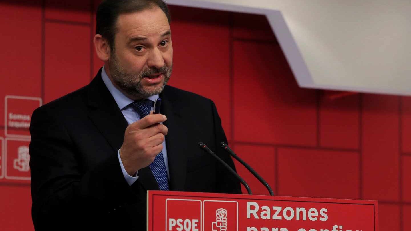 José Luis Ábalos, en la sede de Ferraz.
