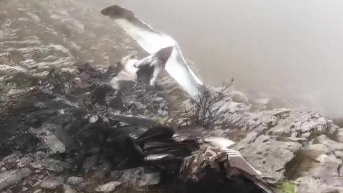 Avioneta caída en Guipúzcoa