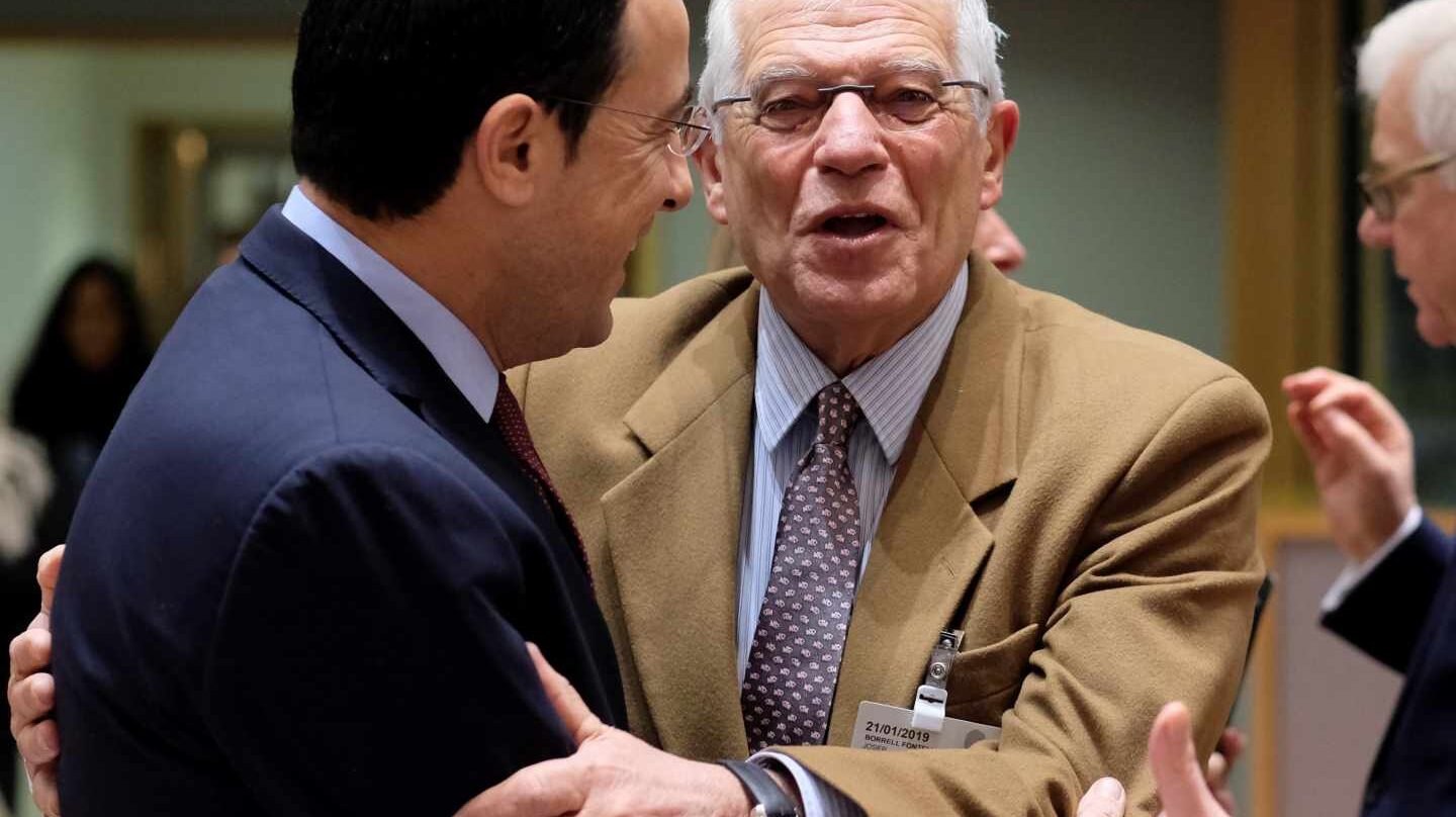 El ministro de Exteriores Josep Borrell, en Bruselas.