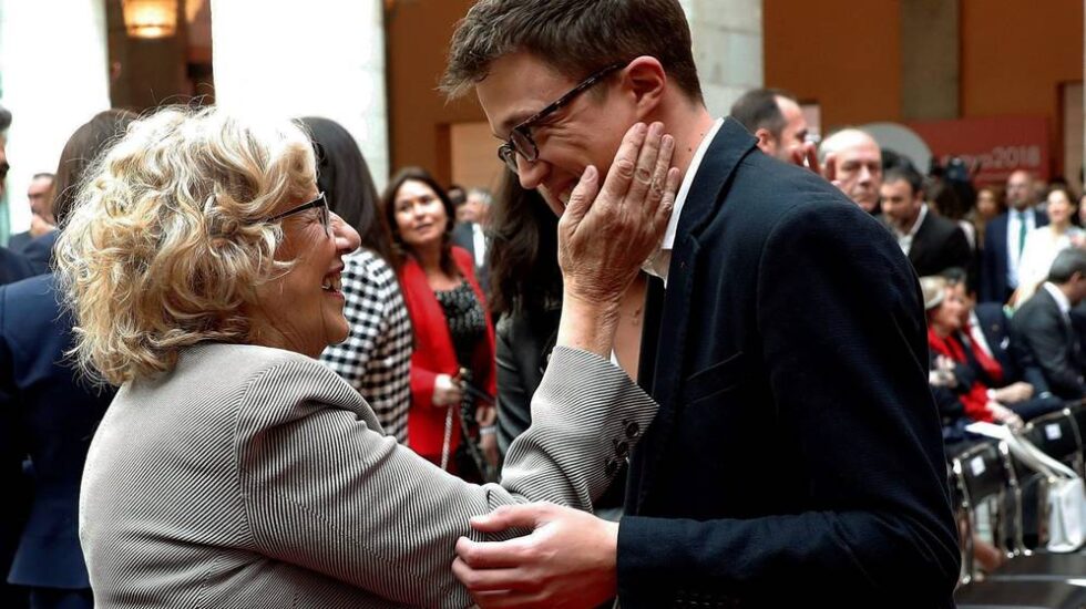 Manuela Carmena e Íñigo Errejón.