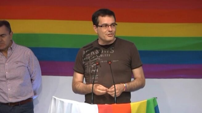 Chema Dávila, durante un acto del PSOE.