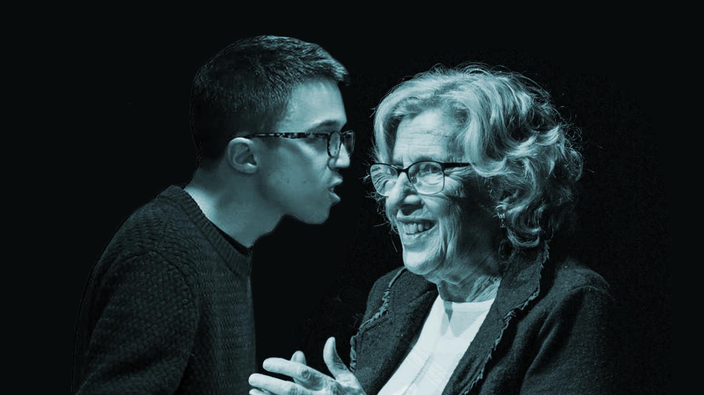 Íñigo Errejón y Manuela Carmena.