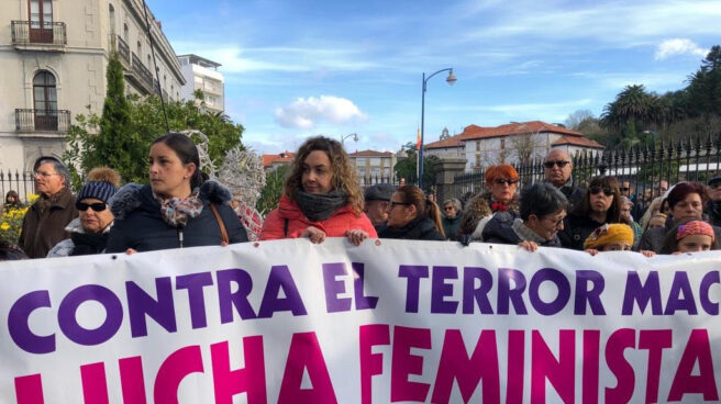 Manifestación en contra de la primera víctima de violencia machista de 2019.