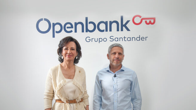 Ana Botín, presidenta de Santander, y Ezequiel Szafir, consejero delegado de Openbank.