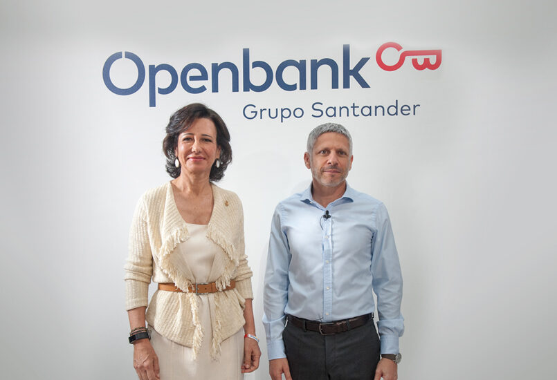 Ana Botín, presidenta de Santander, y Ezequiel Szafir, consejero delegado de Openbank.