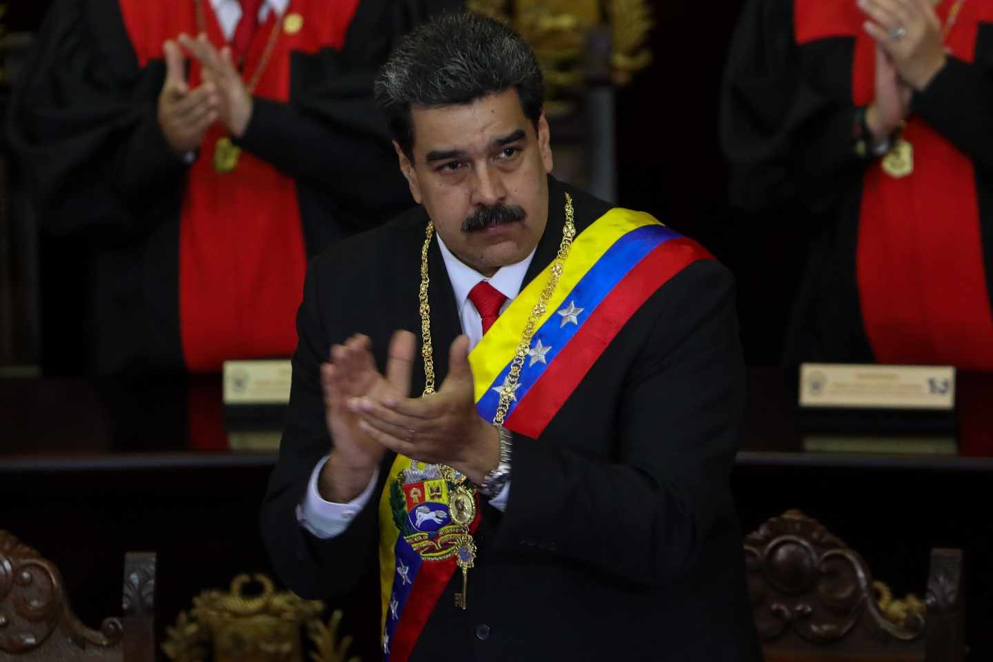 Nicolás Maduro, este jueves en su discurso ante el TSJ.