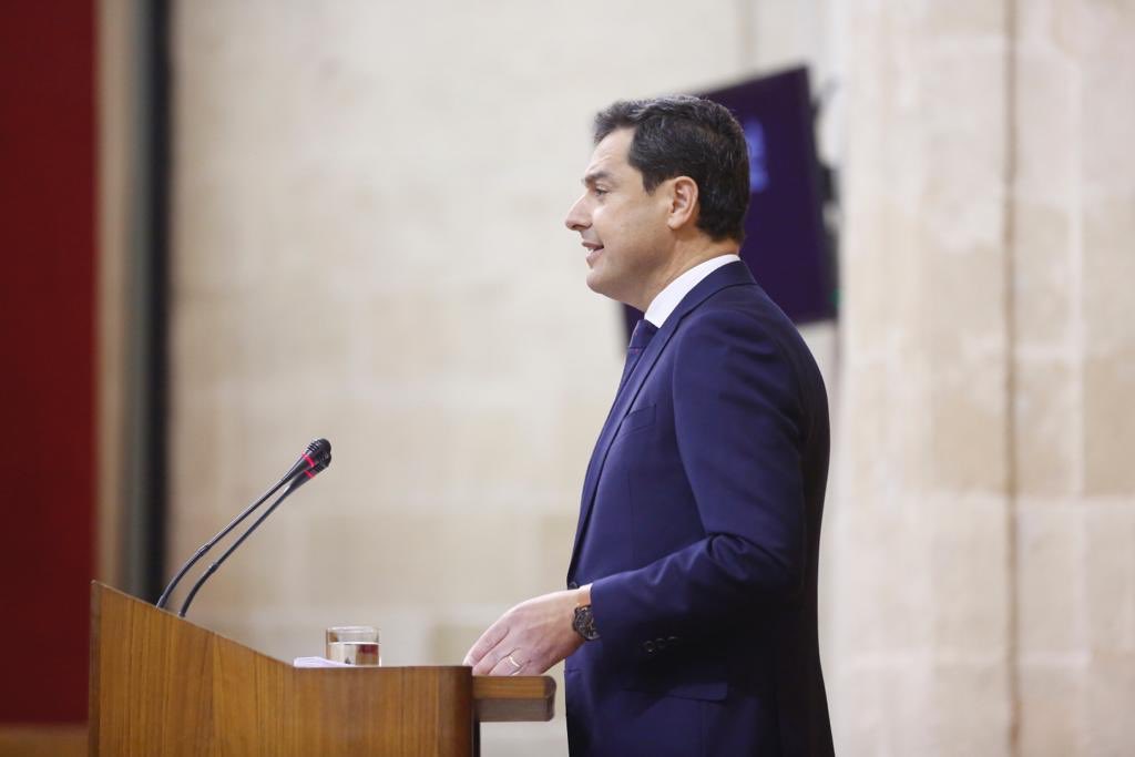 Discurso de investidura de Juanma Moreno en el Parlamento de Andalucía.