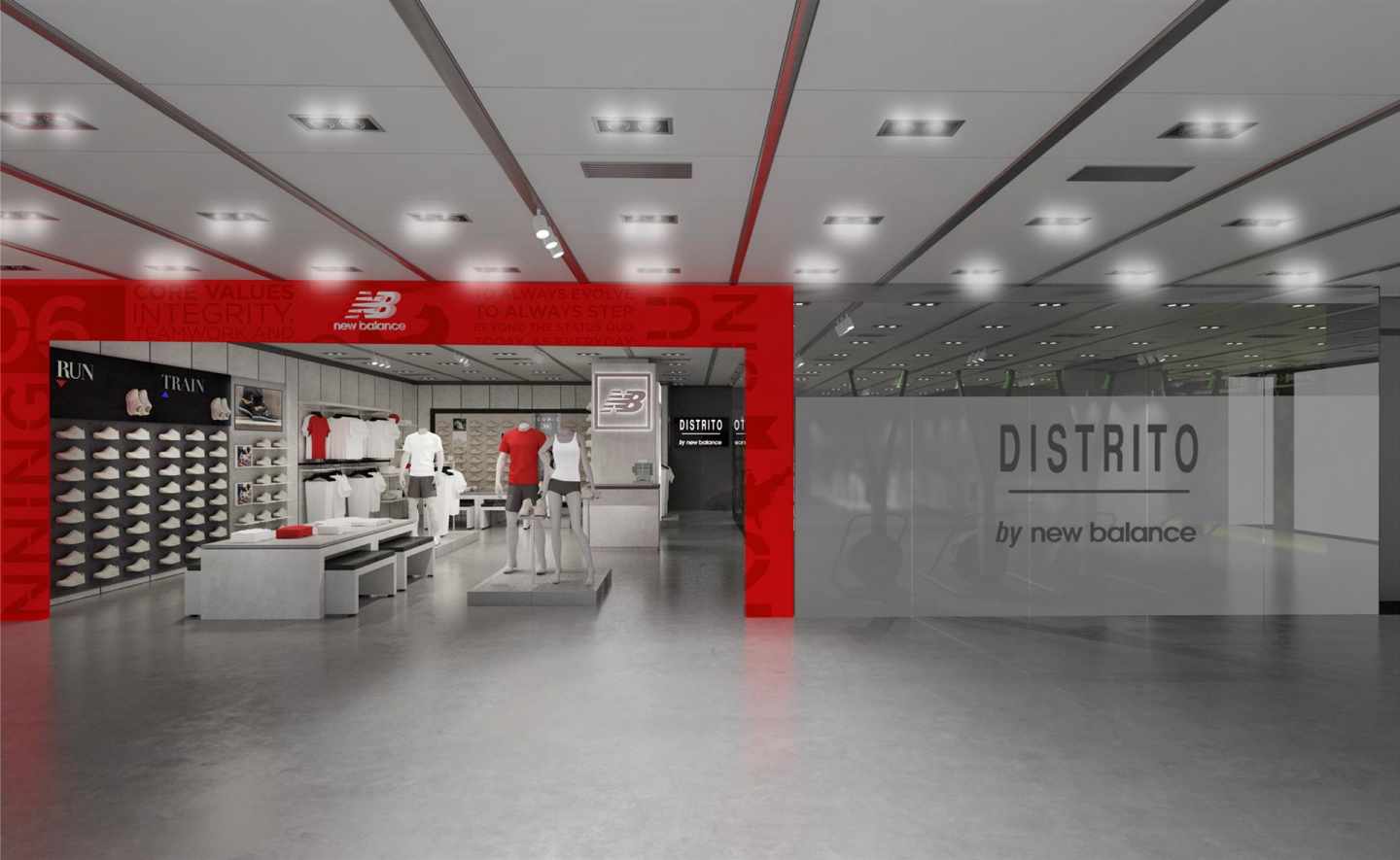 El nuevo formato 'Distrito by New Balance' se ubicará en El Corte Inglés de Avenida de Francia (Valencia).