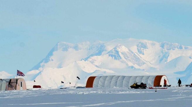 Base científica británica en la Antártida.
