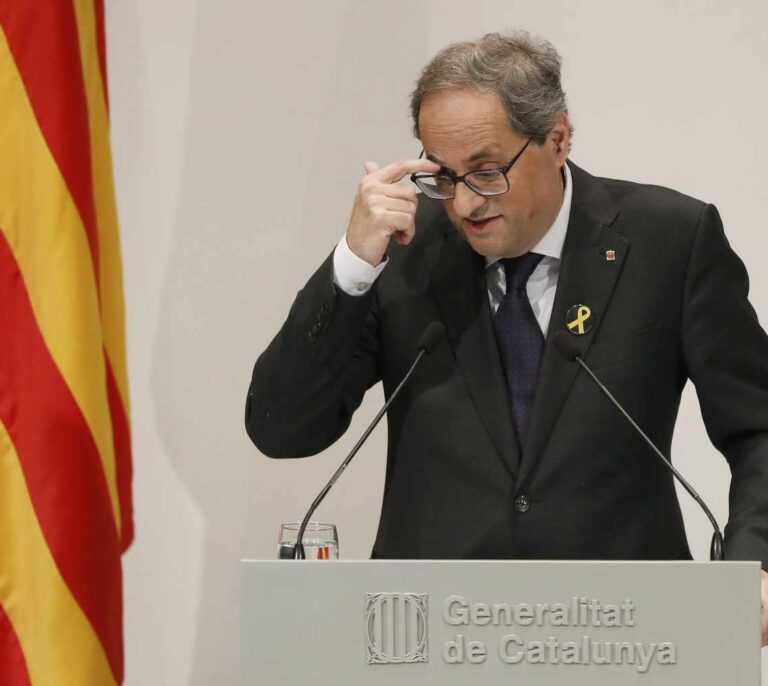 Los 21 puntos del "pacto de Estado" en Cataluña que Torra pide a Sánchez