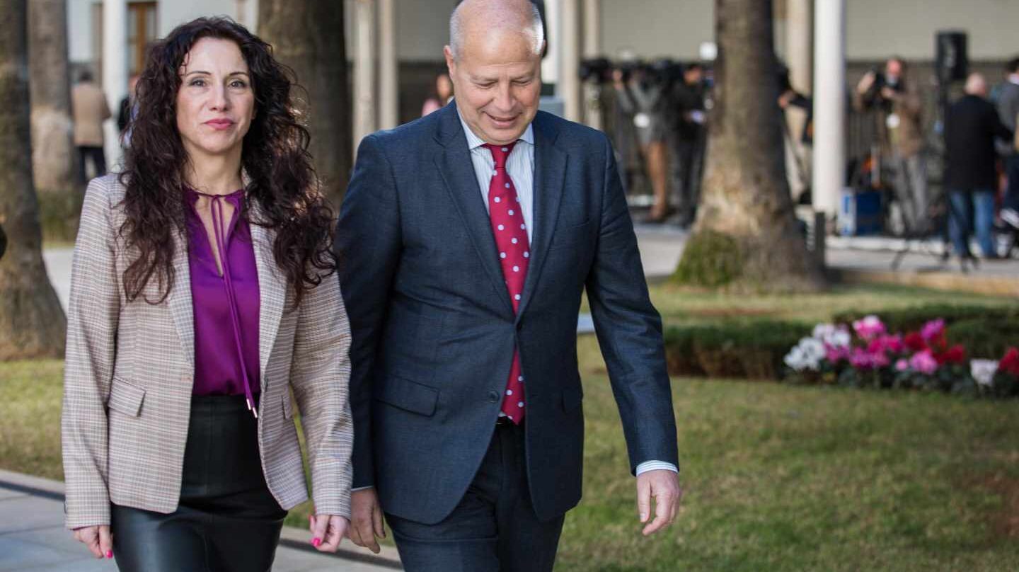 Rocío Ruiz y Javier Imbroda, consejeros de la Junta de Andalucía.