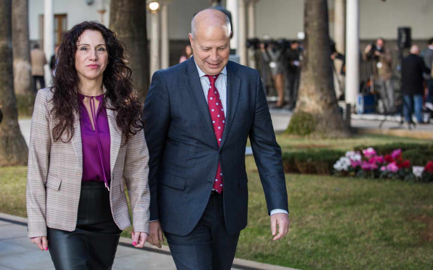 Rocío Ruiz y Javier Imbroda, consejeros de la Junta de Andalucía.