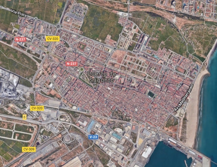 Imagen del puerto de Sagunto.