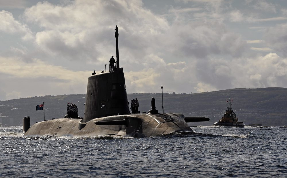 Submarino nuclear HMS Ambush, uno de los mayores de la Armada británica. Una de las unidades ha recalado en la base de Gibraltar.