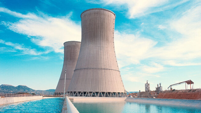 Una central nuclear en España La central nuclear de Trillo, en Guadalajara.
