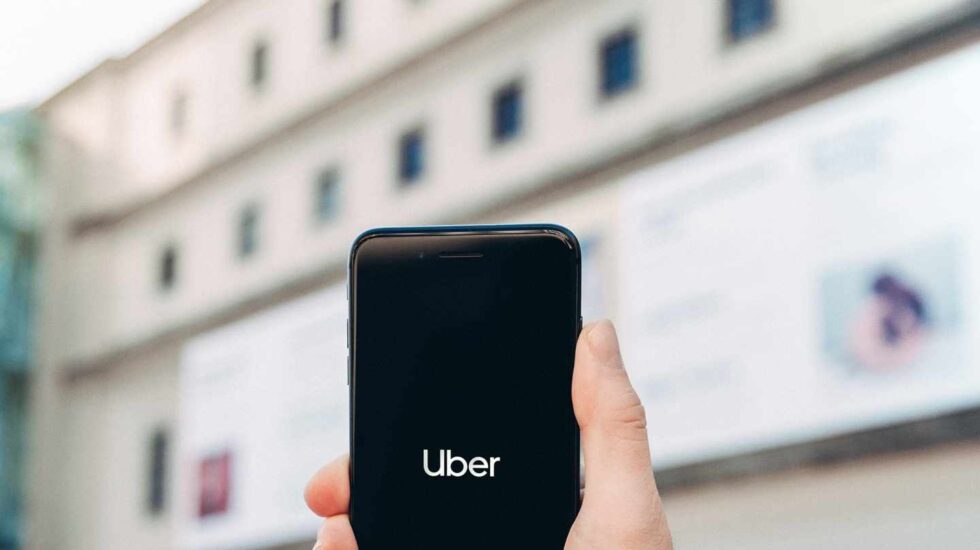 Imagen de la app de Uber.