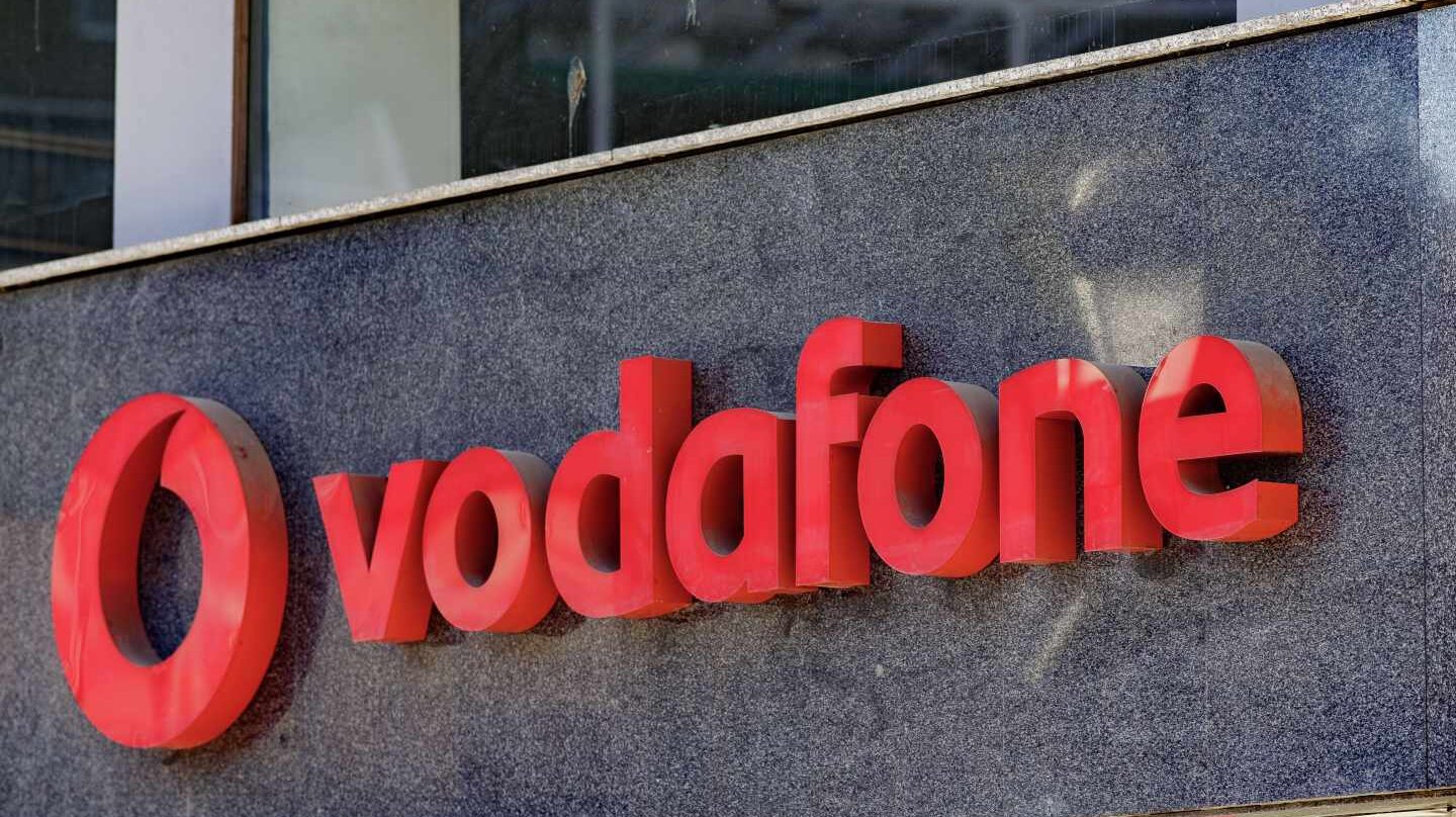 Fachada de una tienda de Vodafone en España.