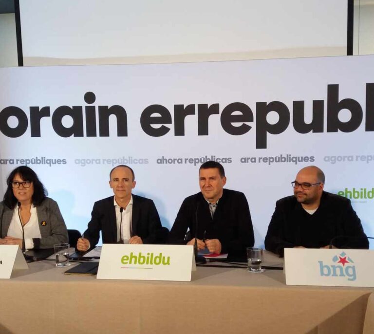 Coalición Bildu, ERC y BNG:  "Creemos en la política de paz, acuerdo y diálogo"