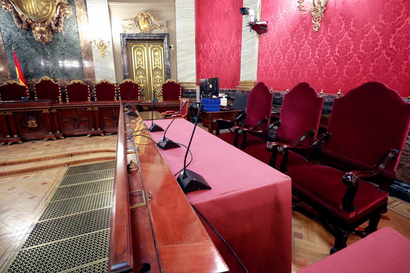 Sala del Supremo donde se celebrará el juicio al procés.