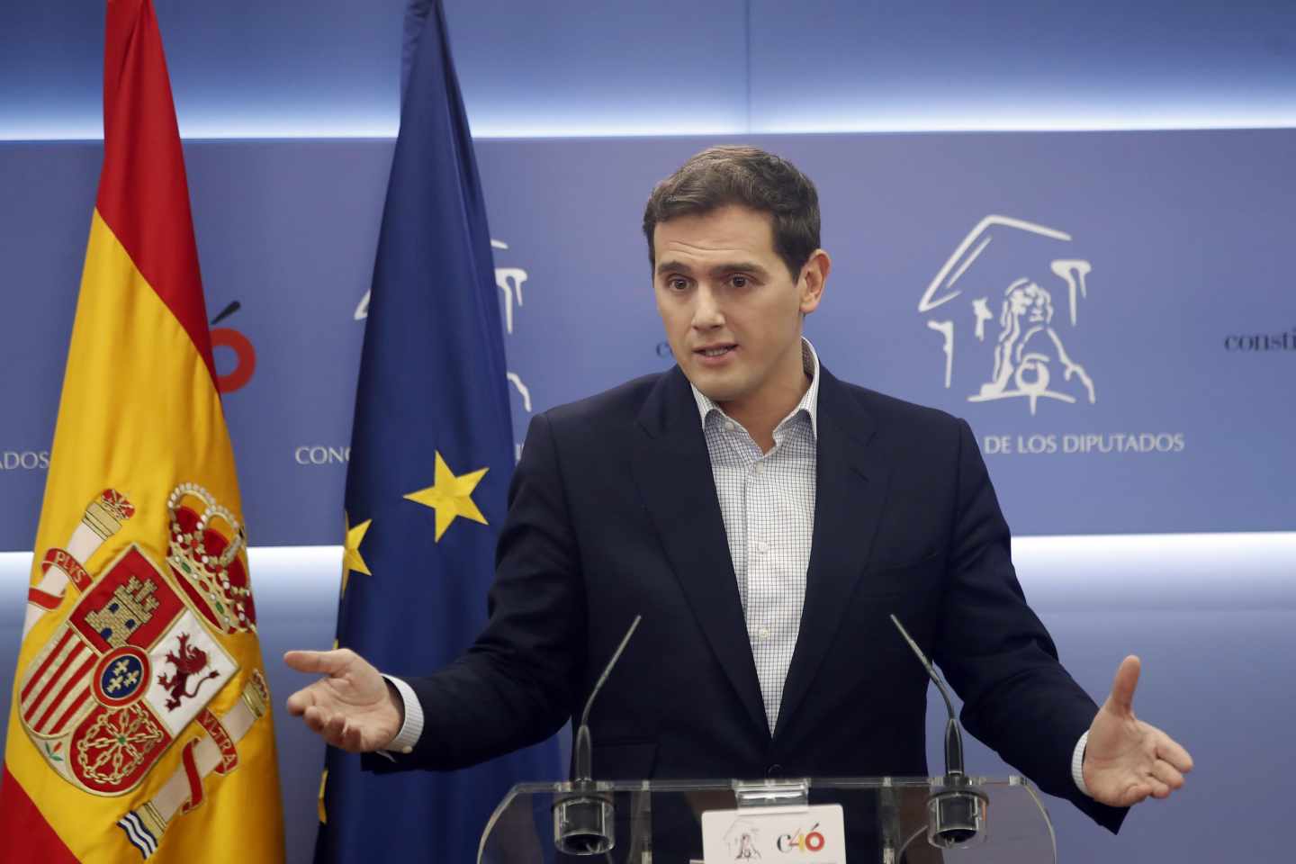 Albert Rivera, en el Congreso de los Diputados.