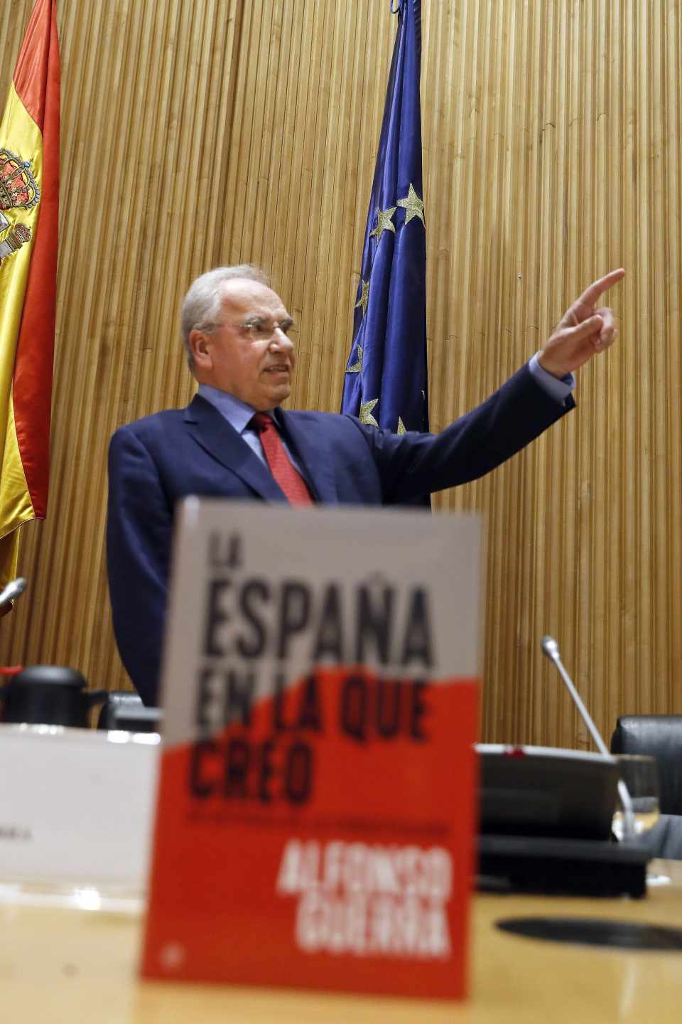 Alfonso Guerra, en la presentación de su libro.