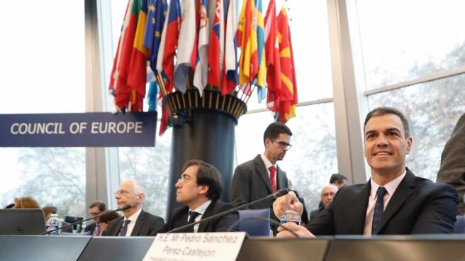 Pedro Sánchez, en el Consejo de Europa.