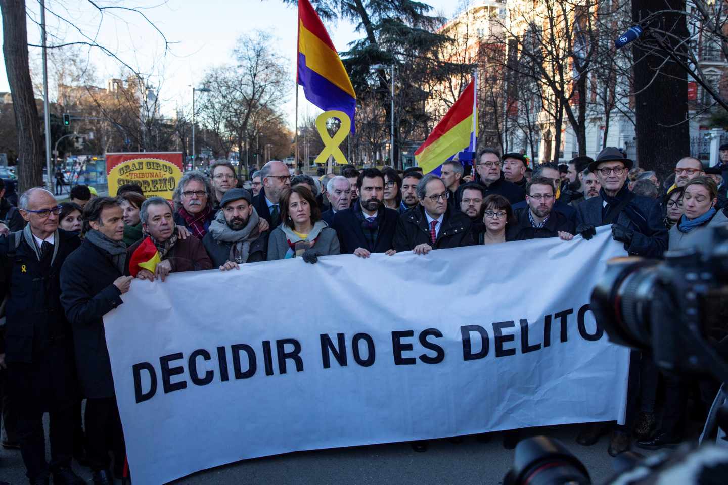 Juicio al procés: Torra y Torrent llegan al Tribunal Supremo.