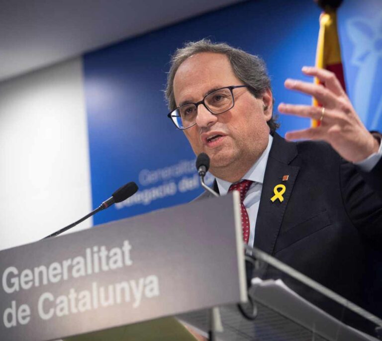 Torra no descarta referéndum o elecciones anticipadas tras la sentencia del 'procés'