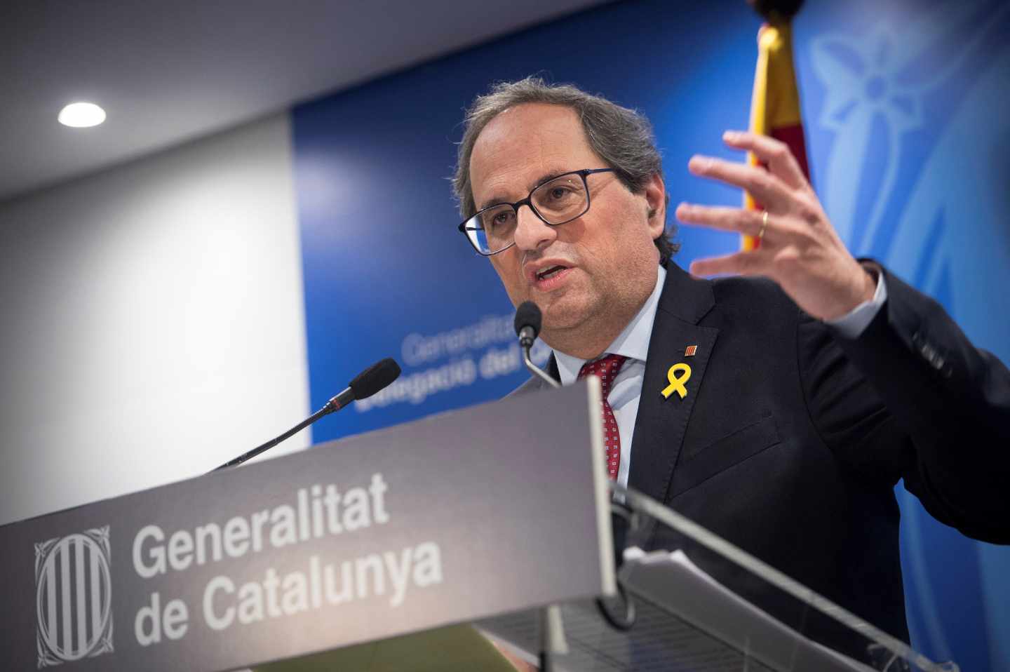 Torra anuncia que le pedirá a Sánchez una reunión "urgente"