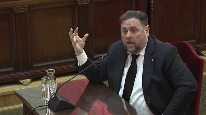 Interior plantea al Supremo si hay inconveniente para trasladar a los políticos presos a Cataluña Juicio al procés: Oriol Junqueras, en el Supremo.