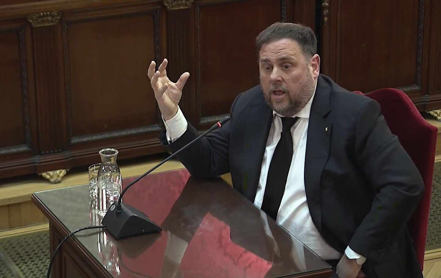 Juicio al procés: Oriol Junqueras, en el Supremo.