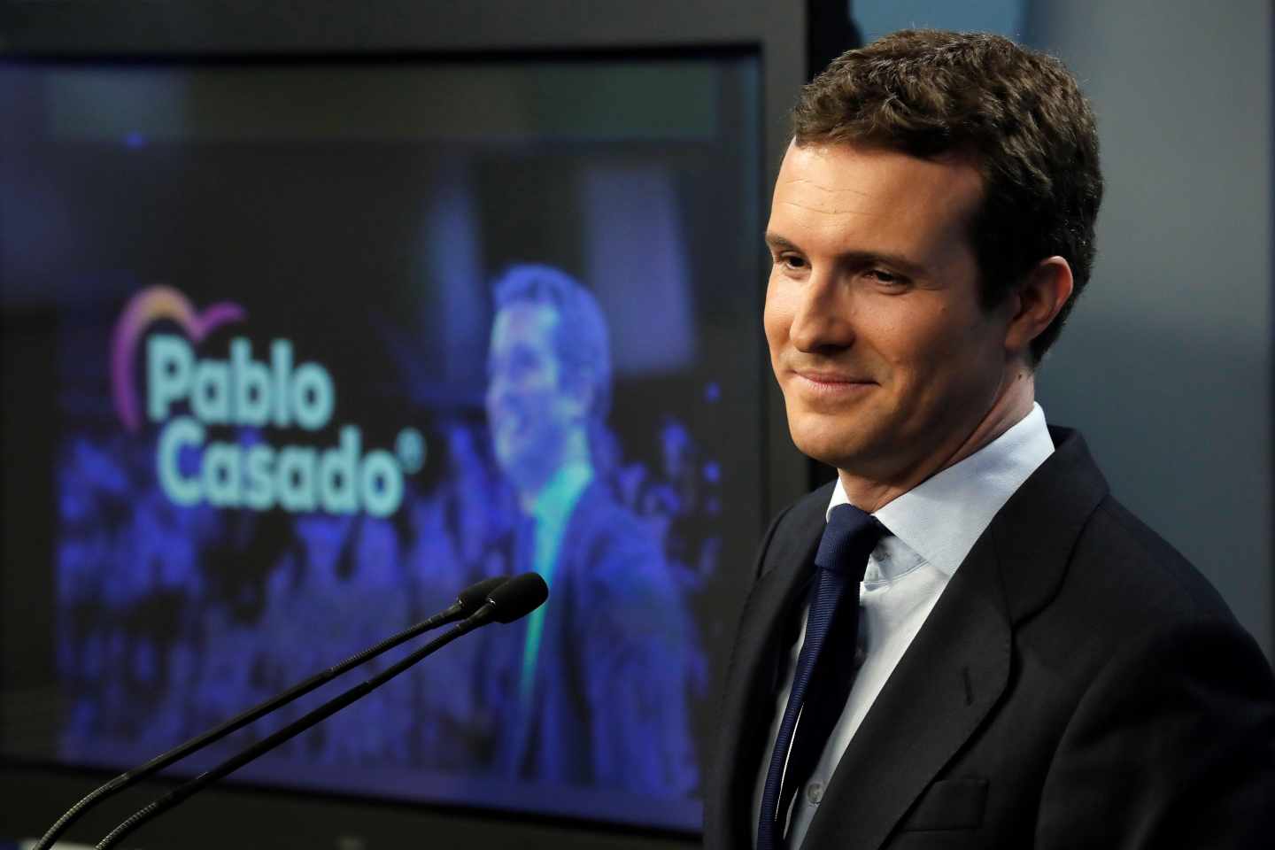 El presidente del PP, Pablo Casado