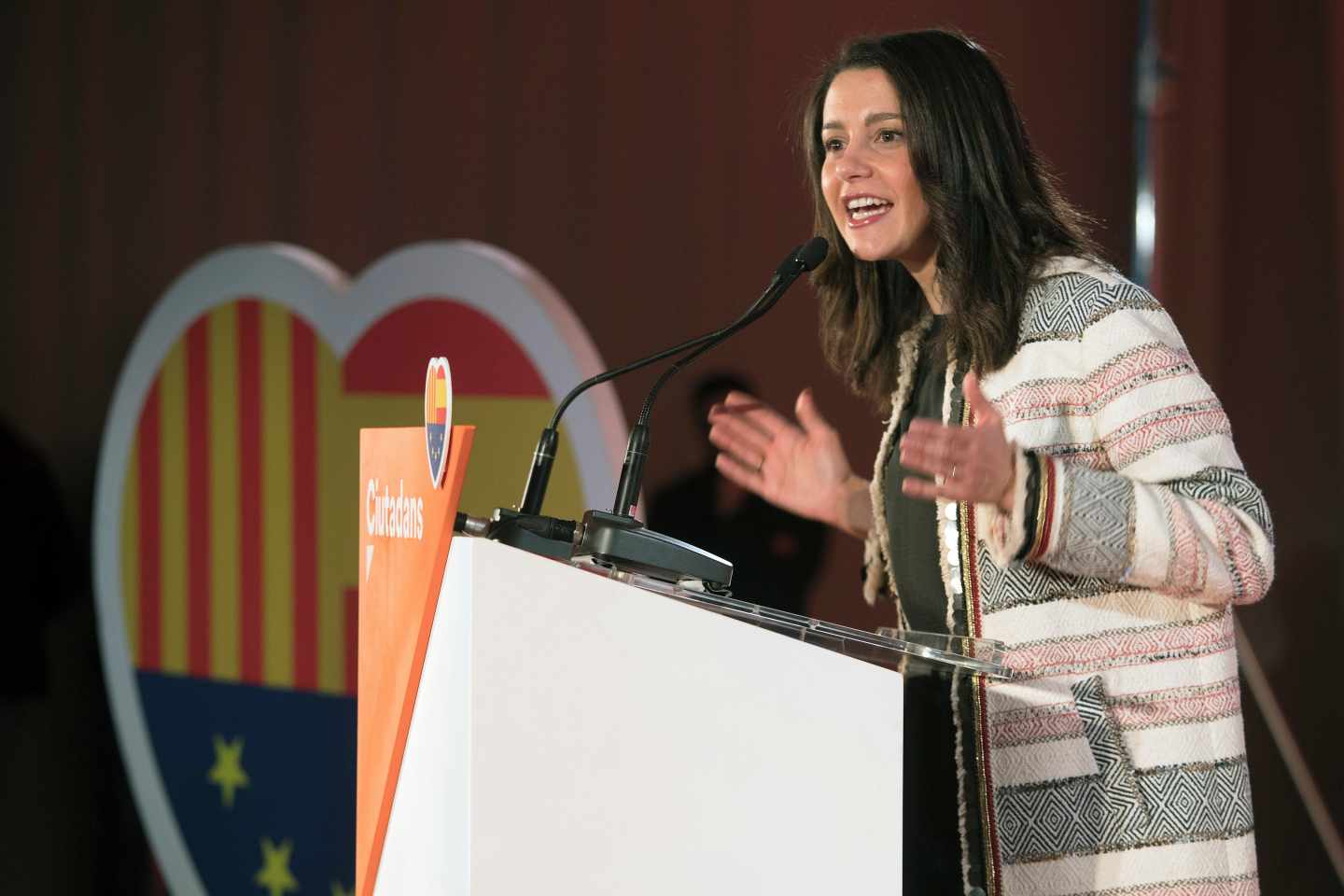 Inés Arrimadas, en un acto en Barcelona.