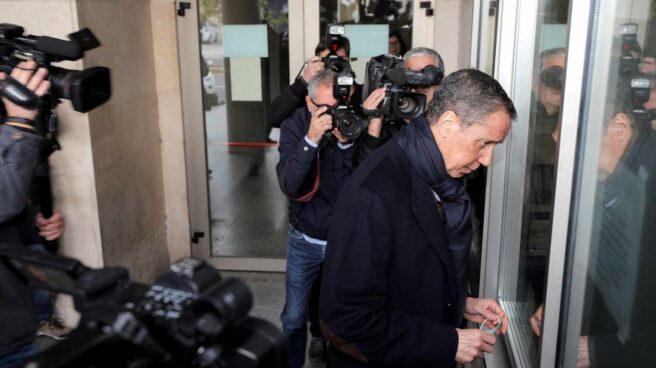 Eduardo Zaplana, en el Juzgado. Eduardo Zaplana, en el Juzgado.