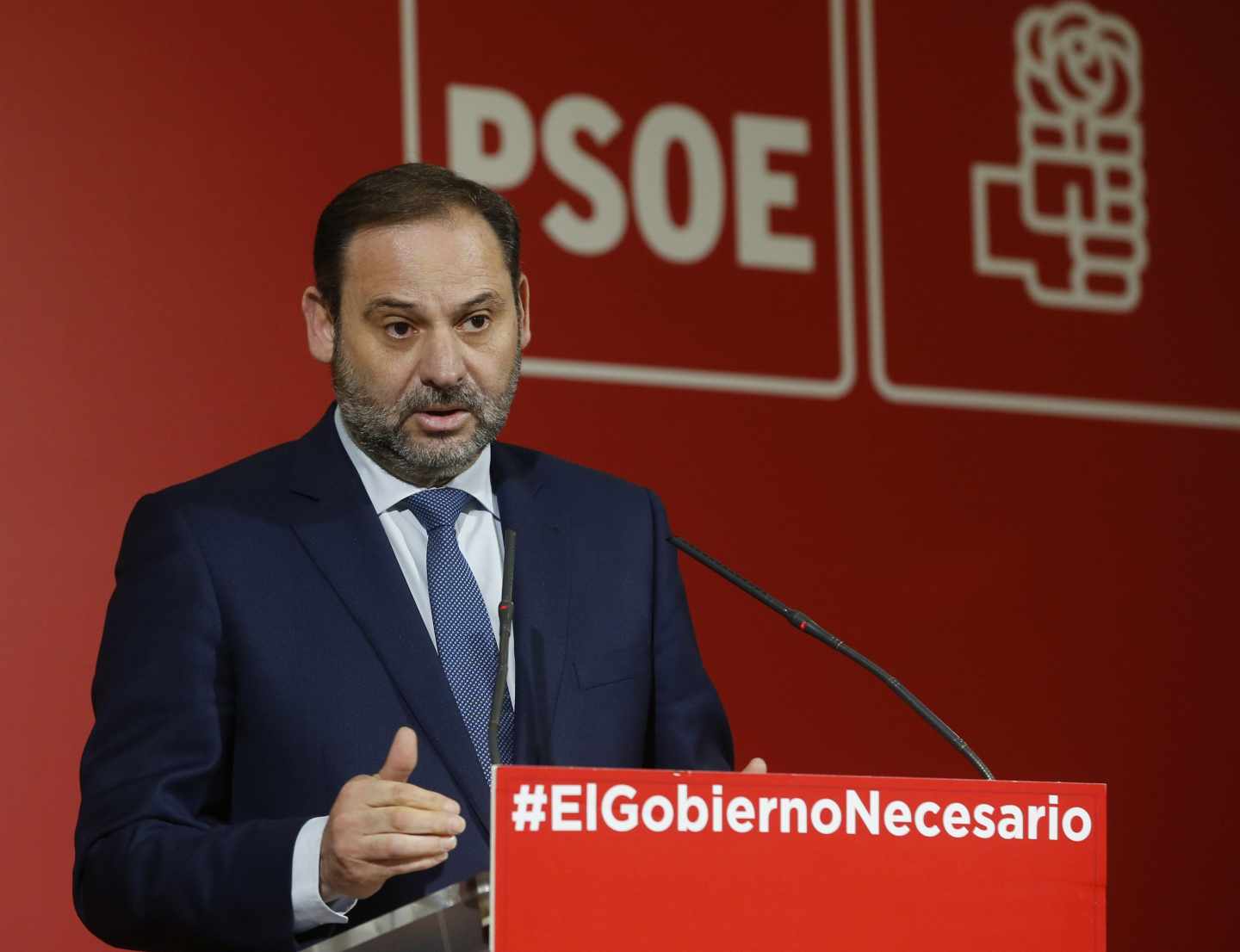 El secretario de Área del PSOE y ministro de Fomento, José Luis Ábalos.