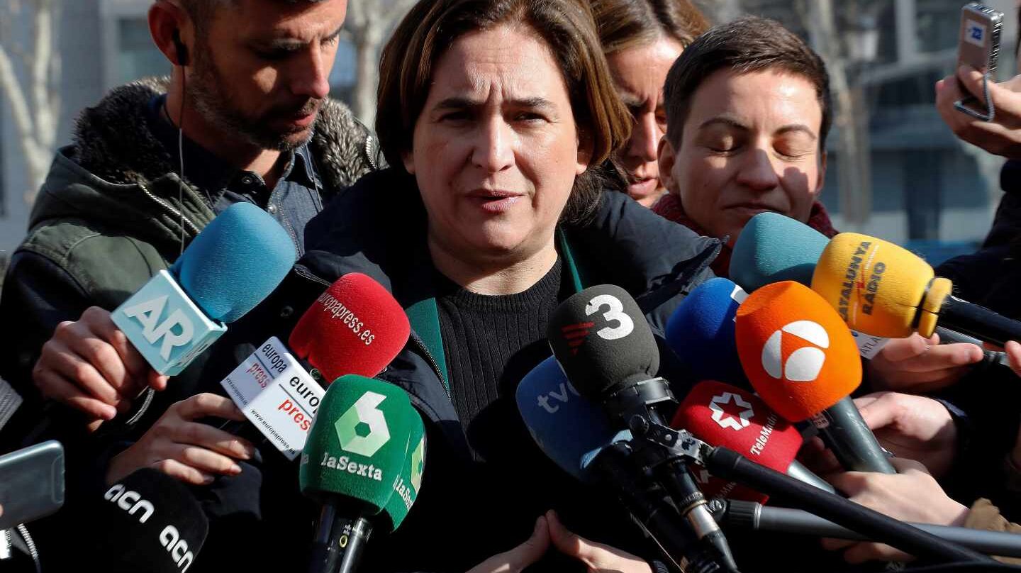Ada Colau, alcaldesa de Barcelona, frente al Tribunal Supremo.