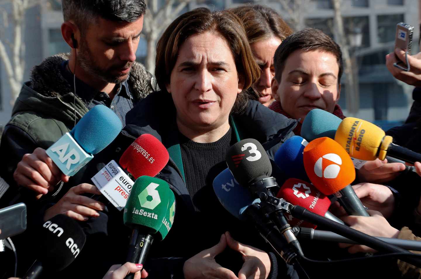 Ada Colau, alcaldesa de Barcelona, frente al Tribunal Supremo.