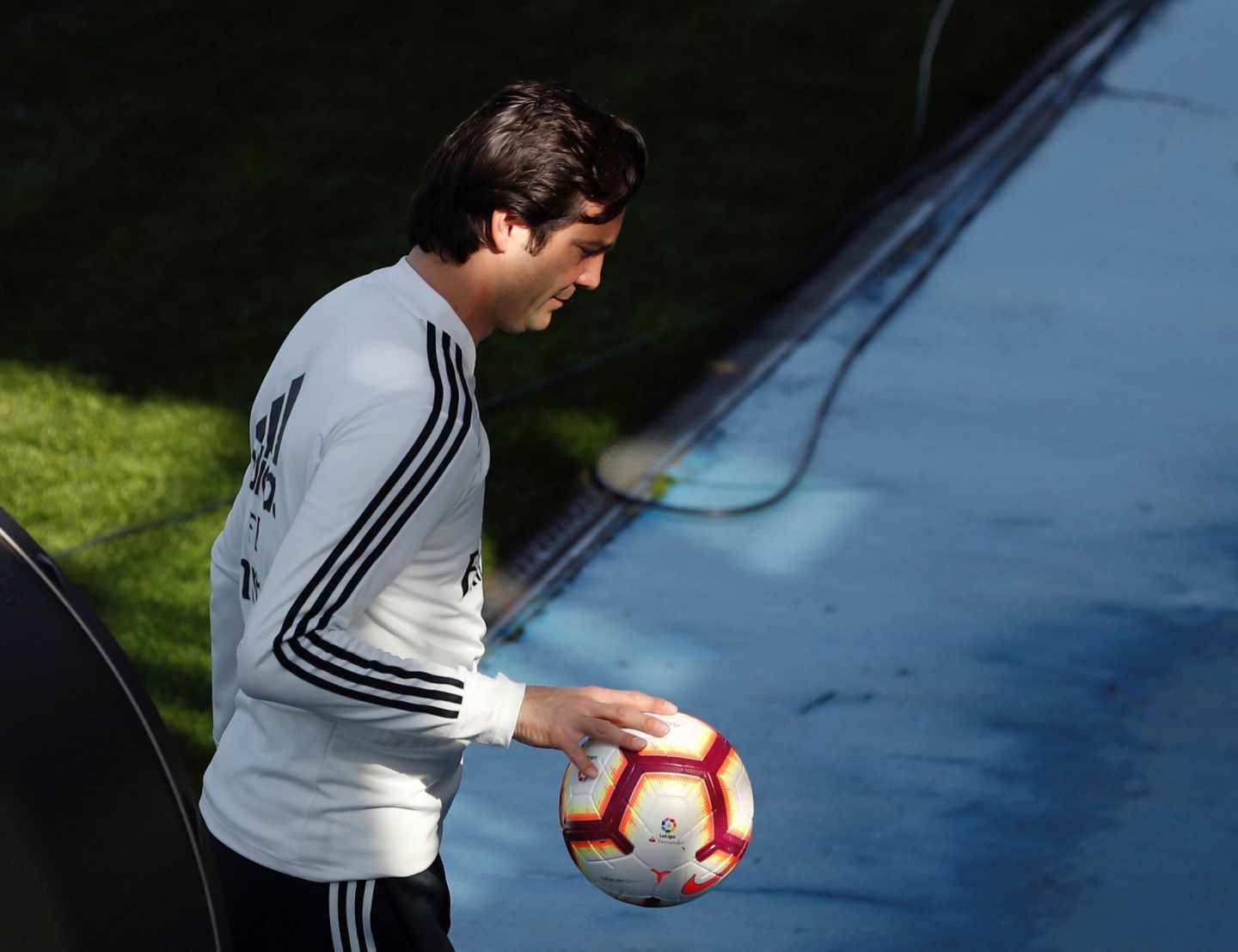 El técnico argentino del Real Madrid, Santiago Solari.