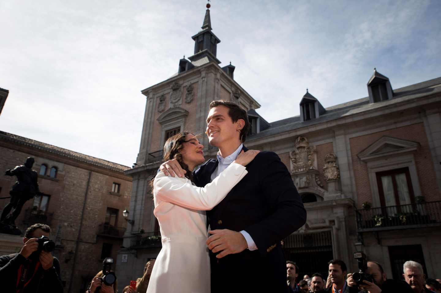 Arrimadas y Rivera, en el acto de Ciudadanos en Madrid.