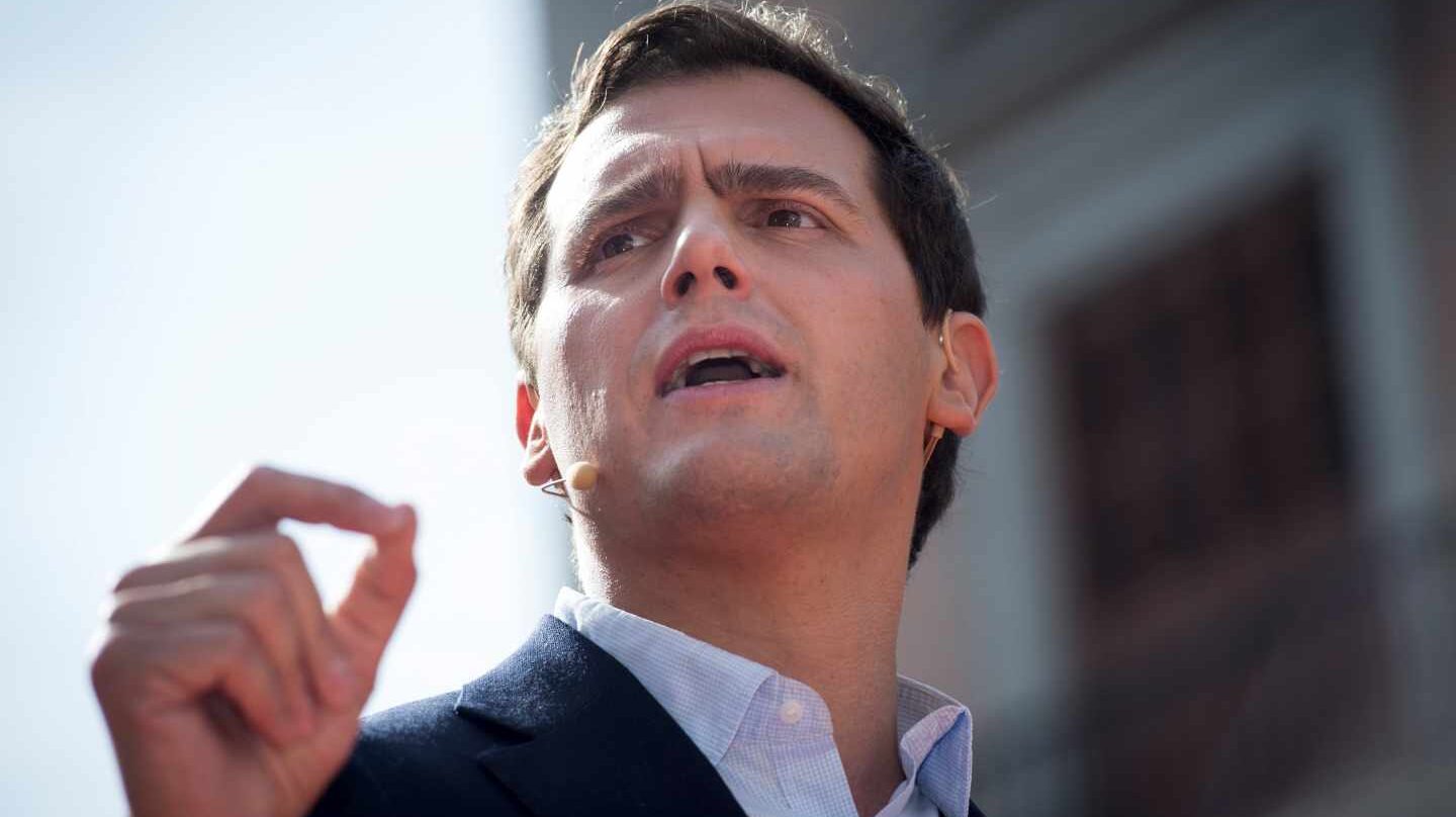 Albert Rivera, en el acto de Ciudadanos en Madrid.