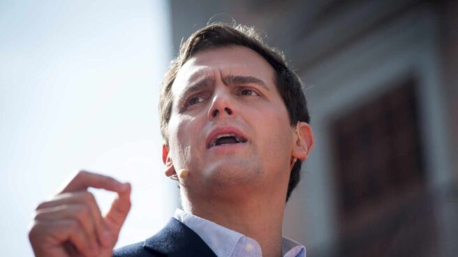 Albert Rivera, en el acto de Ciudadanos en Madrid.