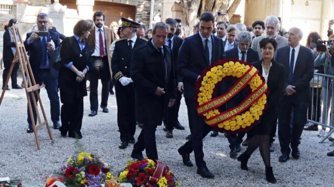 Pedro Sánchez, en el homenaje a Antonio Machado en Coilloure.